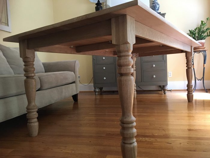Final details & Assembly for a Farmhouse Table (Harp Design copycat) - theprojectlady.com
