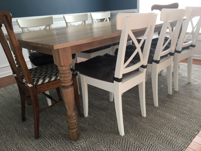Final details & Assembly for a Farmhouse Table (Harp Design copycat) - theprojectlady.com