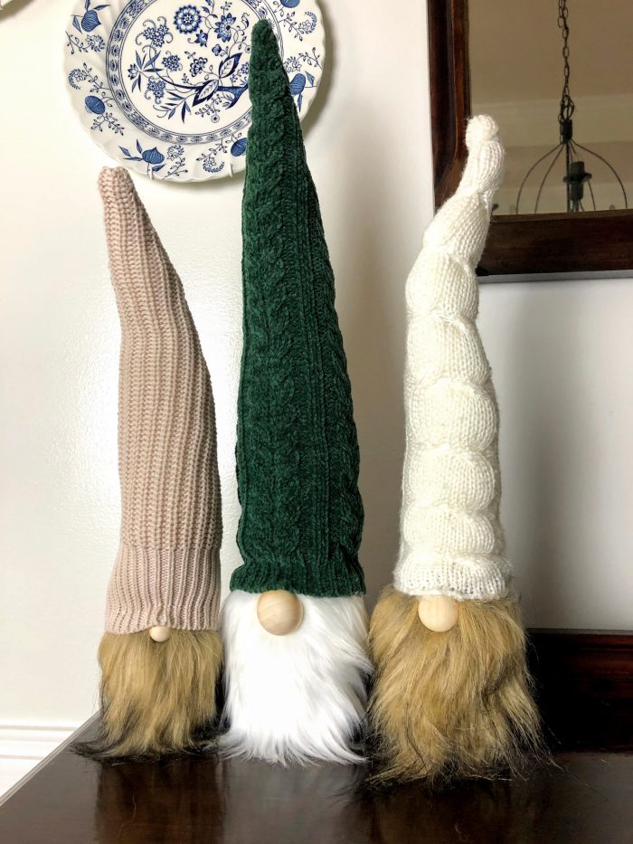 How to Make Wooden Christmas Gnome with Bendable-Knit Hat